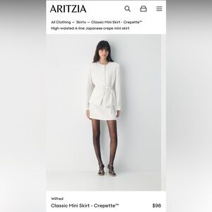 Wilfred White Mini Skirt